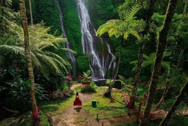 private tour jatiluwih rice terrace,ulun danu and banyu mala waterfall tour