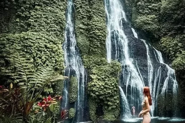 private tour jatiluwih rice terrace,ulun danu and banyu mala waterfall tour
